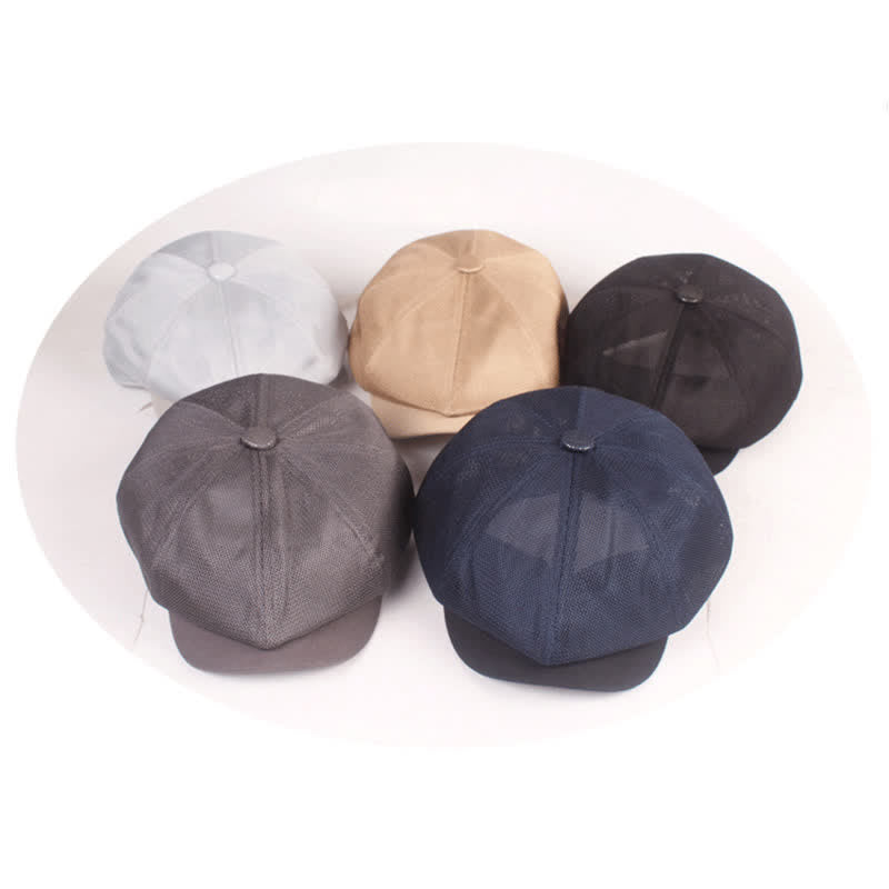 Cappello estivo da tassista in rete traspirante - image 1