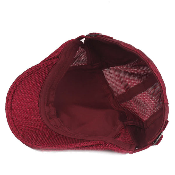 Cappello basco leggero a righe con becco d'anatra semplice - image 2