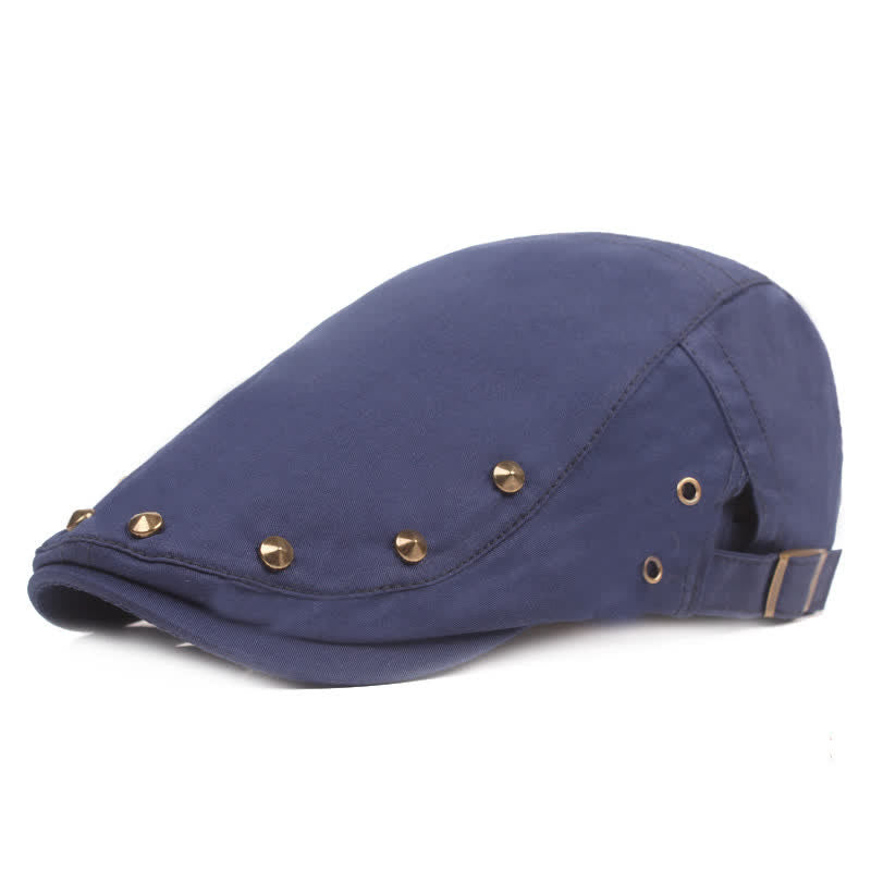 Cappello da giornalaio con borchie e rivetti punk alla moda - Marina Militare - Regolabile (21 5/8"-23 1/4") - image 0