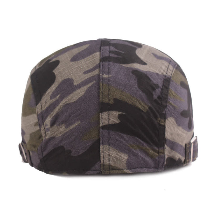 Cappello basco piatto da giornalaio con motivo mimetico - image 3