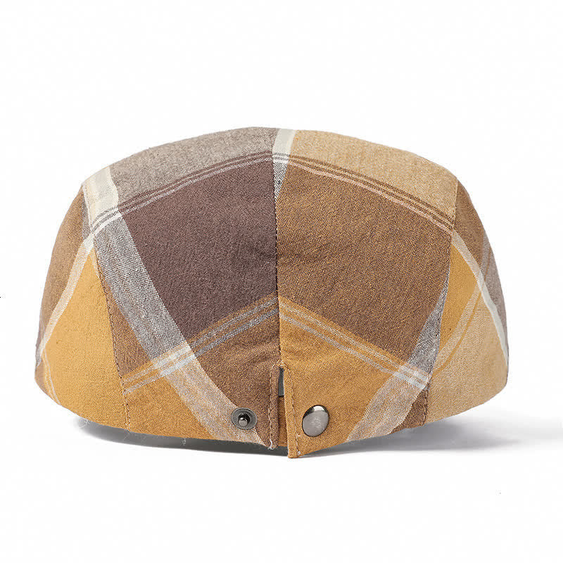 Cappello basco a quadri vintage in stile britannico - image 1