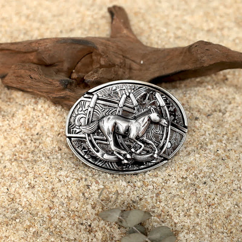 Set di fibbie per cinture in pelle con coltello pieghevole nascosto fai da te con motivo animale - image 1