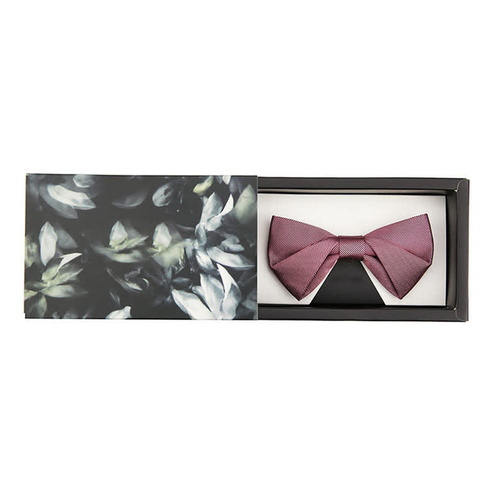 Papillon da uomo in seta da sposa in twill rosa delicato - #2 - Papillon - image 8