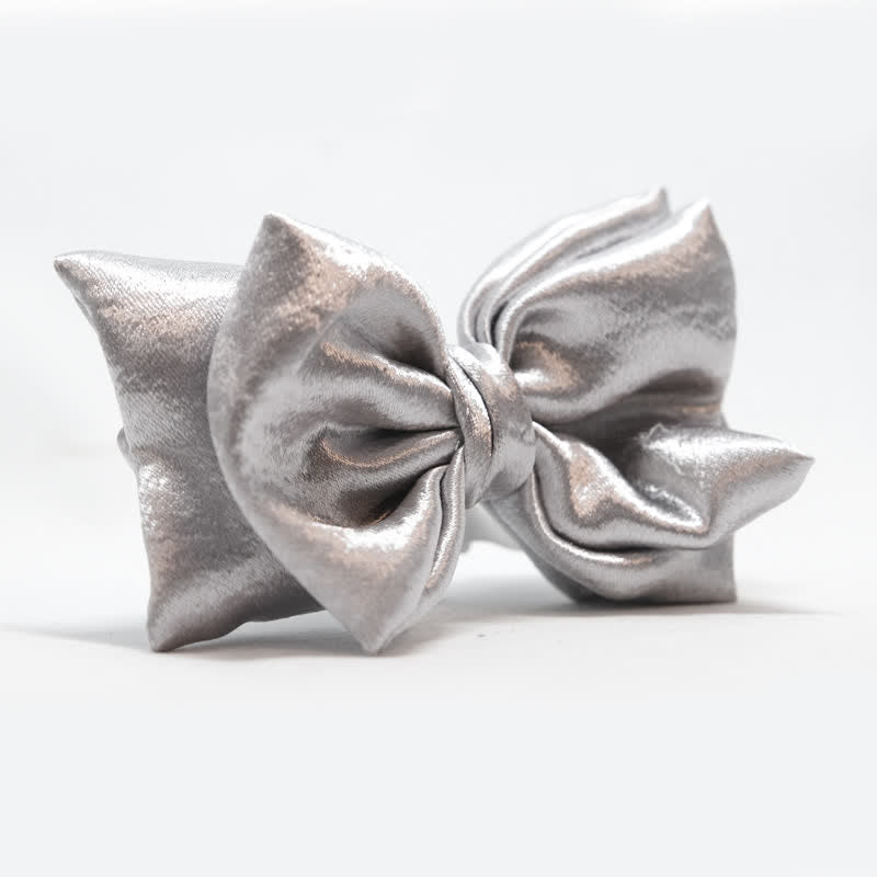 Papillon doppio strato argento metallizzato Cool Future da uomo - image 6