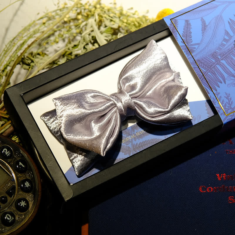 Papillon doppio strato argento metallizzato Cool Future da uomo - image 1