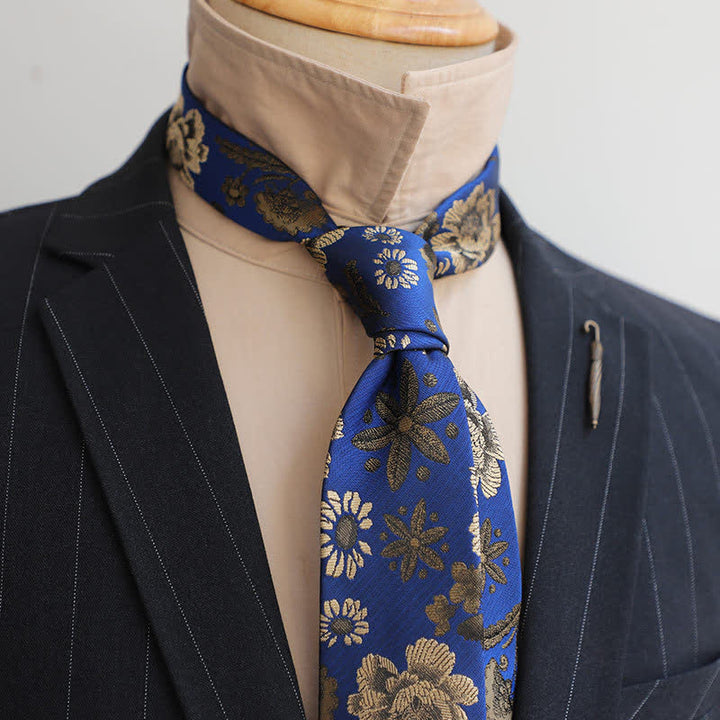 Cravatta da uomo Gentleman Flourish Vintage Flower - Reale - image 3