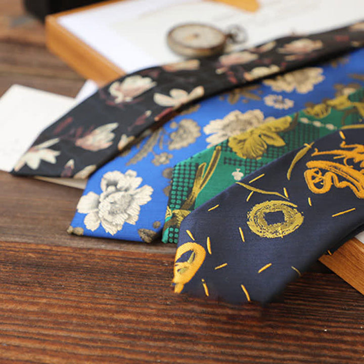 Cravatta da uomo Gentleman Flourish Vintage Flower - image 1