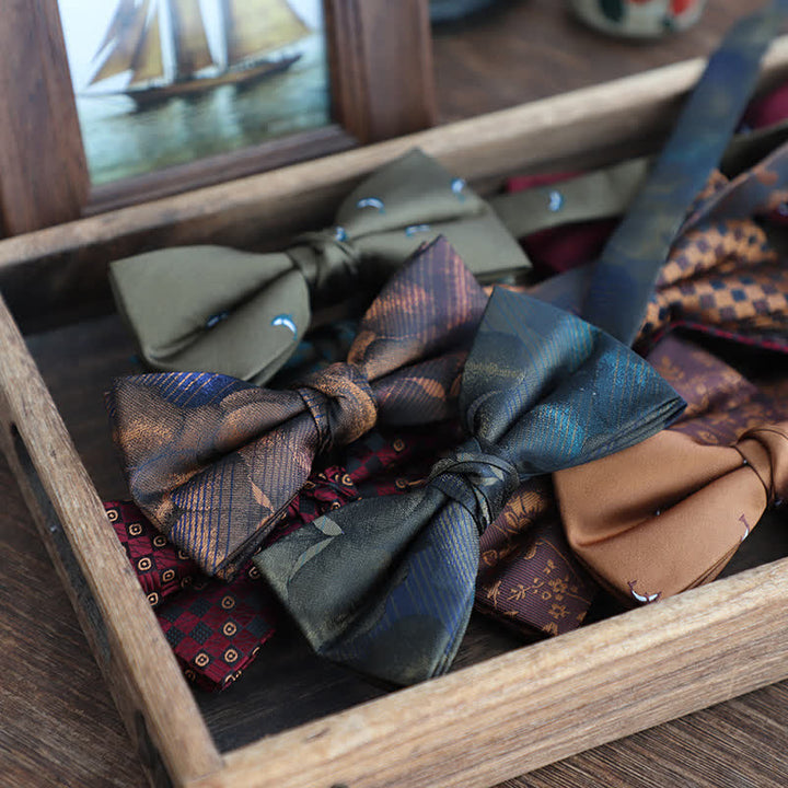 Papillon da uomo in stile vintage con motivo sfumato - image 0