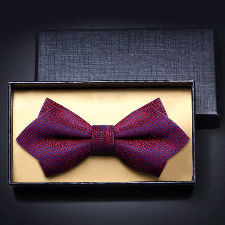 Papillon da uomo con motivo a scacchiera con colori sfumati alla moda - image 5