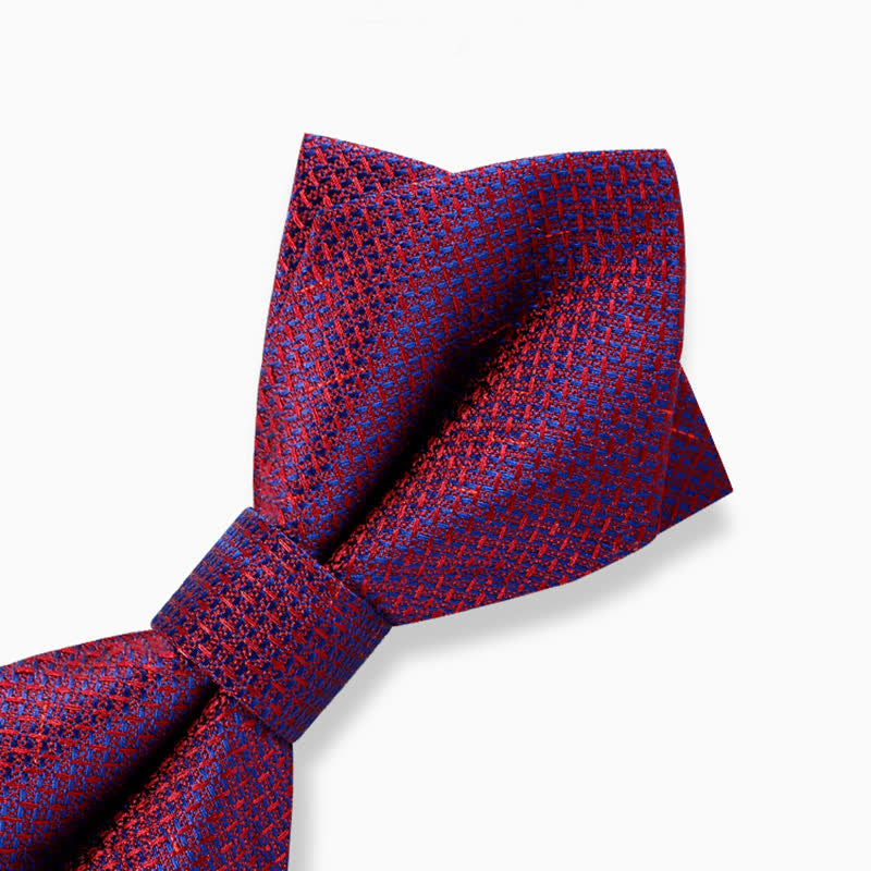Papillon da uomo con motivo a scacchiera con colori sfumati alla moda - image 3