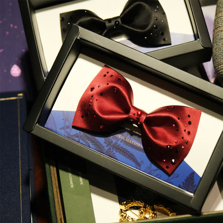 Papillon da uomo con stelle e strass scintillanti e galassia - image 2