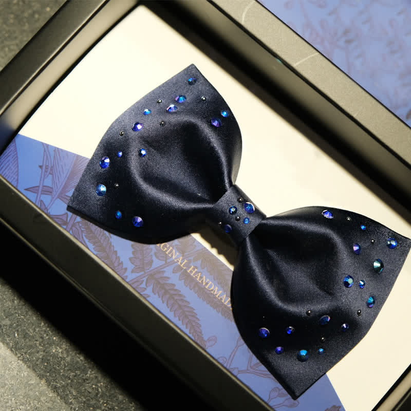 Papillon da uomo con stelle e strass scintillanti e galassia - image 1