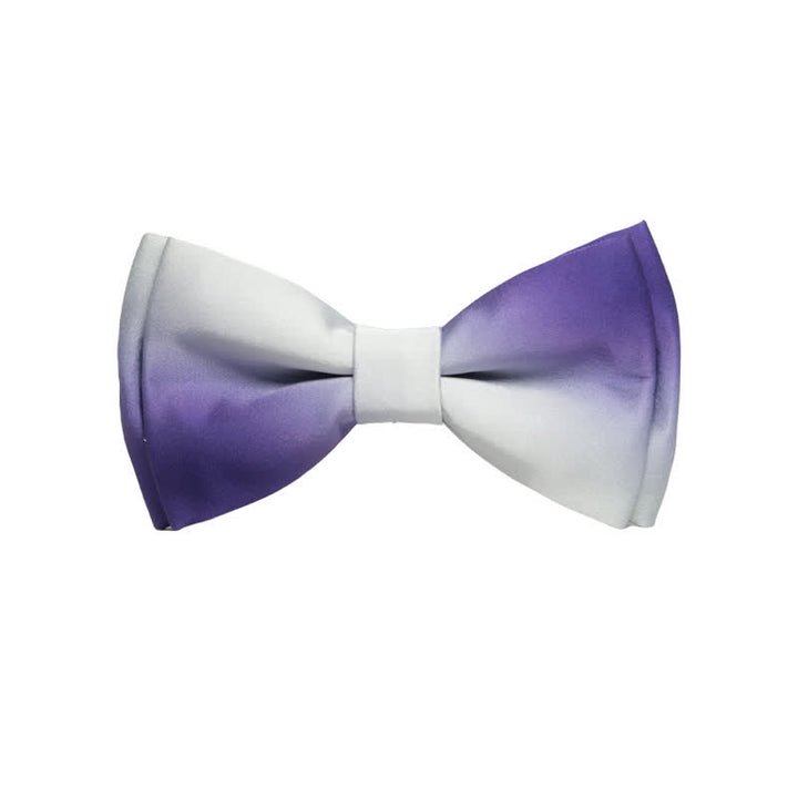 Papillon da uomo con sfumatura di colore sognante - Grigio chiaro e viola - image 6
