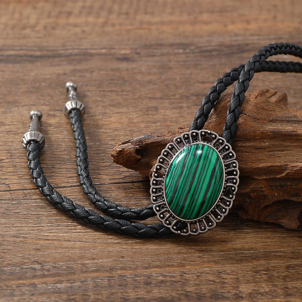 Stupenda replica Western Stone Bolo Tie - Malachite - image 3