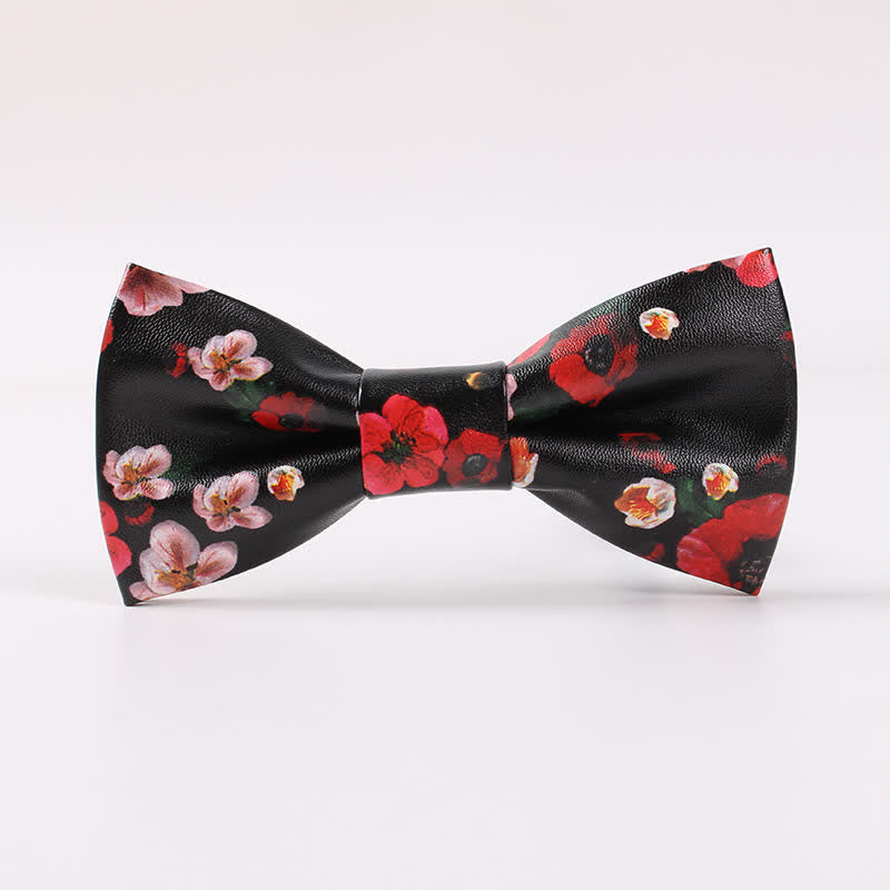 Papillon in pelle floreale elegante da uomo - Stile n. 2 - image 1