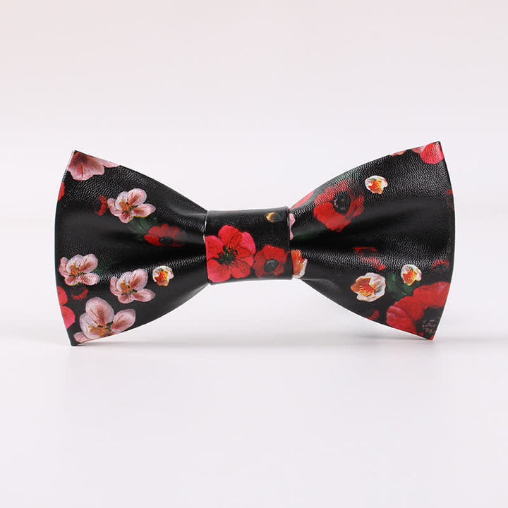 Papillon in pelle floreale elegante da uomo - Stile n. 2 - image 1