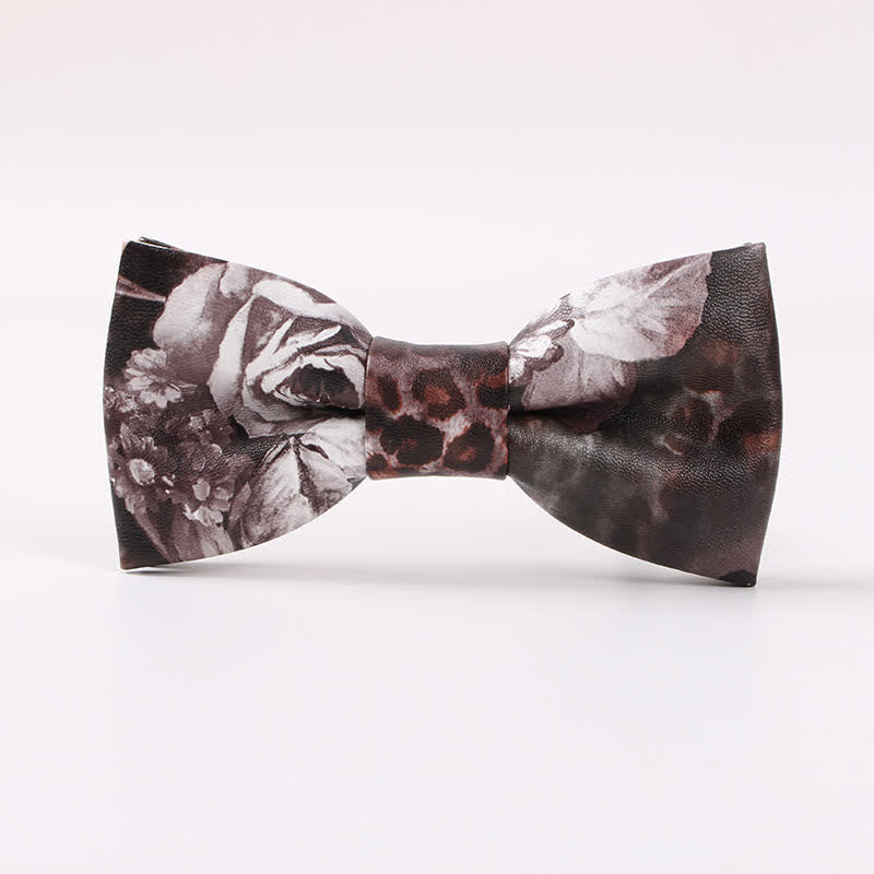 Papillon in pelle floreale elegante da uomo - Stile n. 3 - image 2