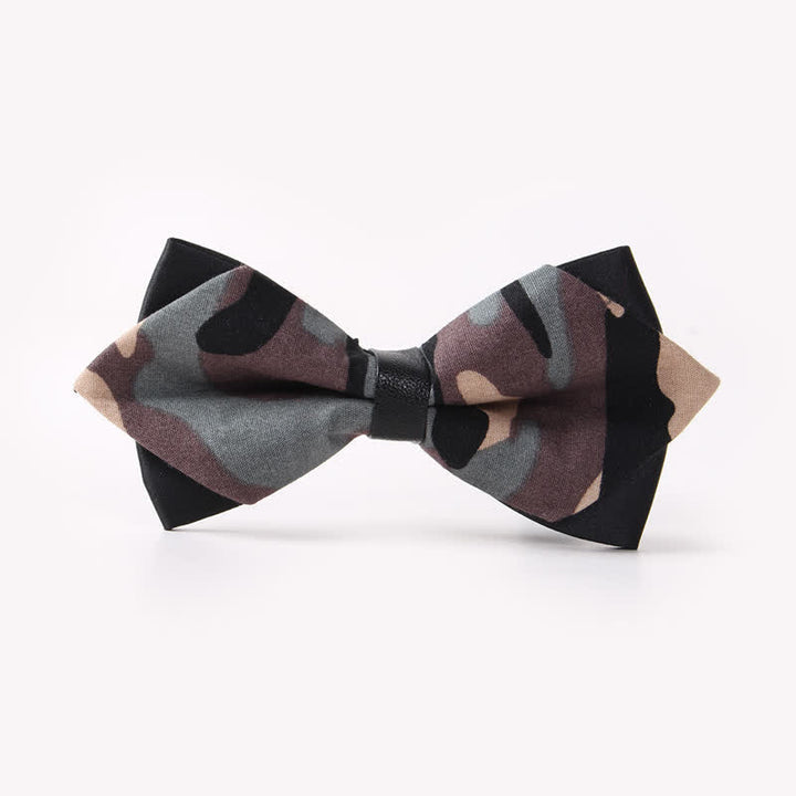 Papillon da uomo in cotone a punta con doppio strato floreale - Stile n. 11 - image 14