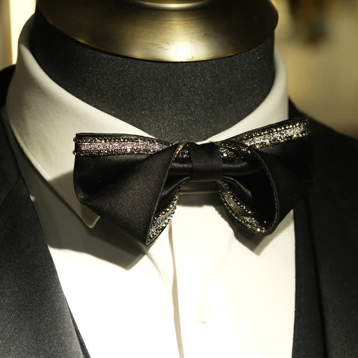 Papillon da uomo Sea Of Stars con strass neri - image 1