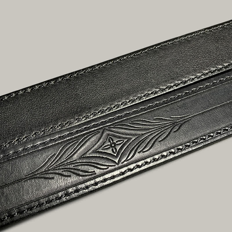 Cintura in pelle con stampa floreale classica alla moda - image 16