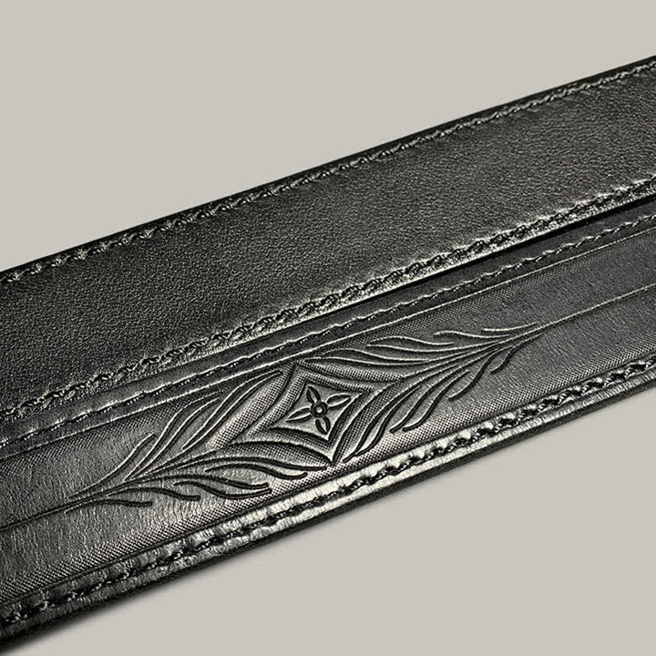Cintura in pelle con stampa floreale classica alla moda - image 16