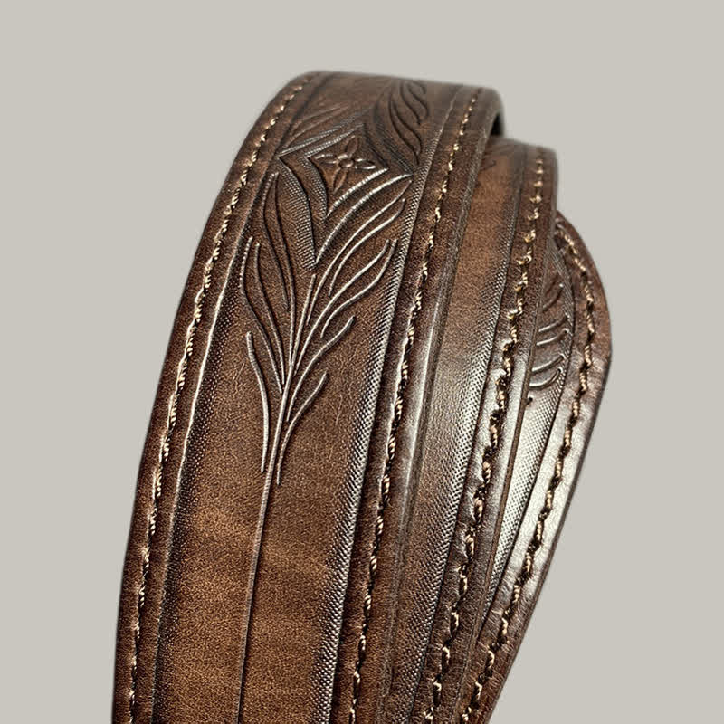 Cintura in pelle con stampa floreale classica alla moda - image 6