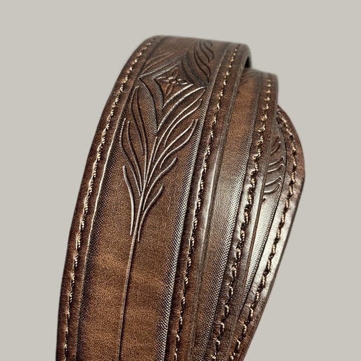Cintura in pelle con stampa floreale classica alla moda - image 6