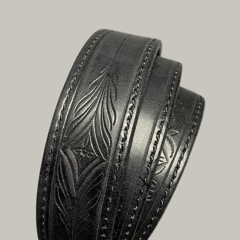 Cintura in pelle con stampa floreale classica alla moda - image 17