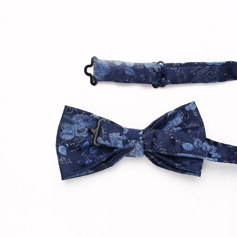 Papillon a righe floreali in stile vintage da uomo - image 2