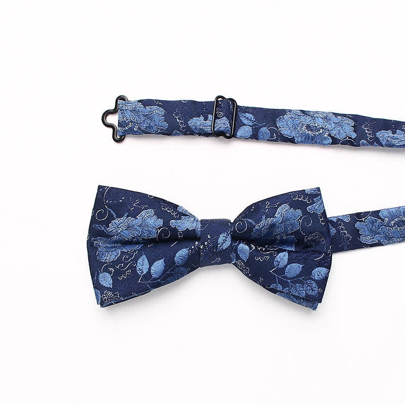 Papillon a righe floreali in stile vintage da uomo - image 3