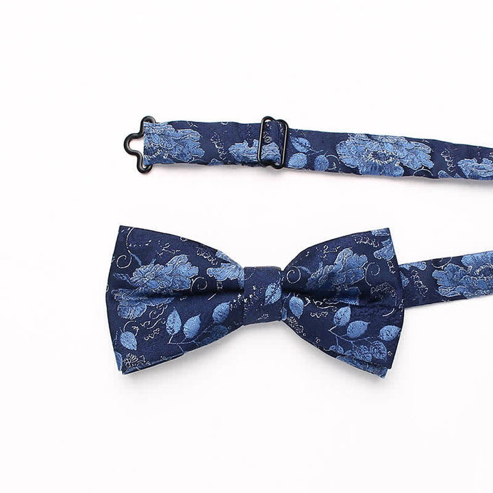 Papillon a righe floreali in stile vintage da uomo - image 3