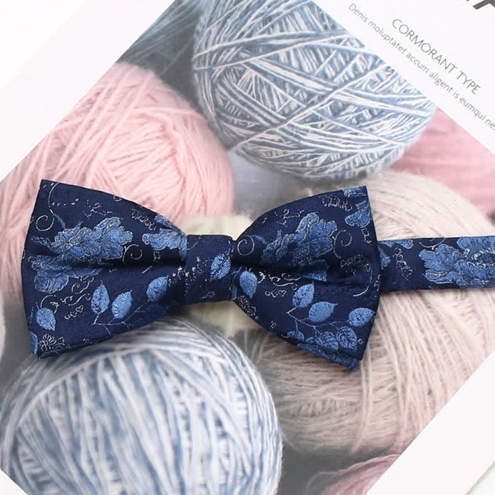 Papillon a righe floreali in stile vintage da uomo - Stile n. 1 - image 1