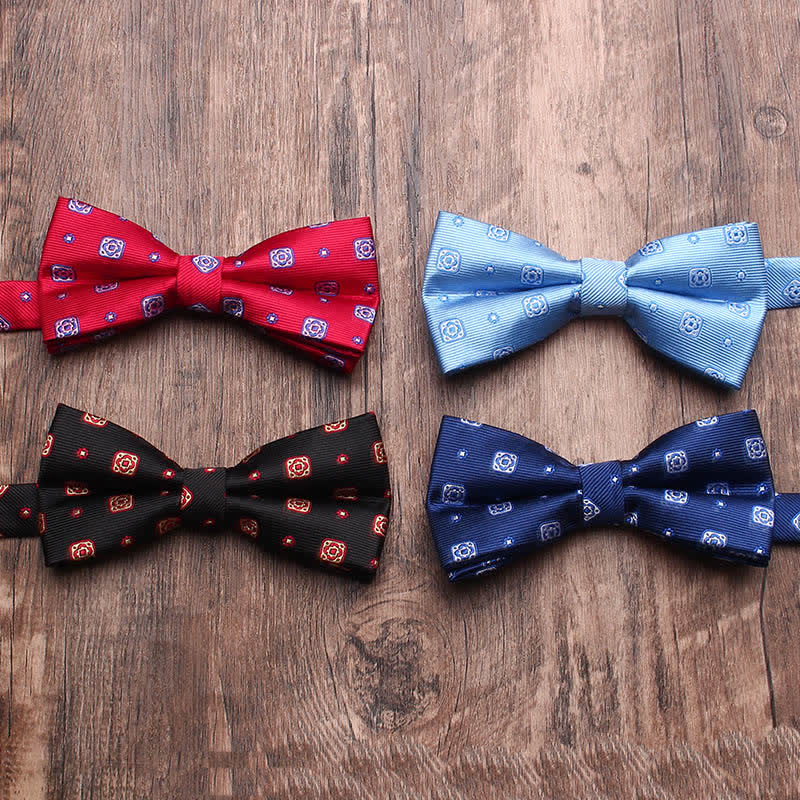 Papillon a righe floreali in stile vintage da uomo - image 4