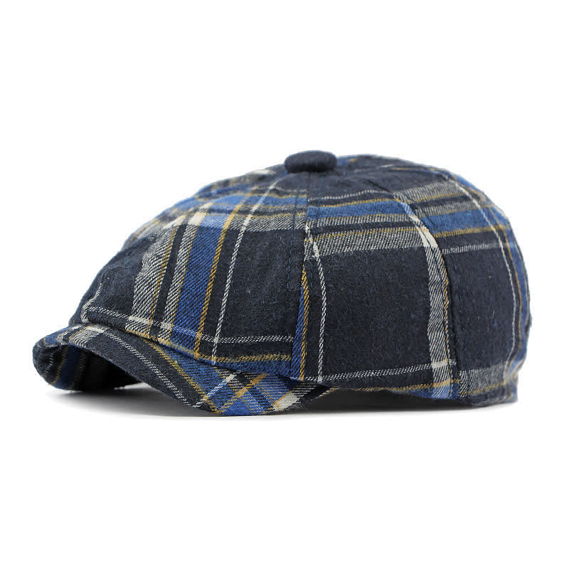 Classico cappello basco britannico elegante ottagonale a quadri - Marina Militare - Regolabile (21 5/8"-23 1/4") - image 7