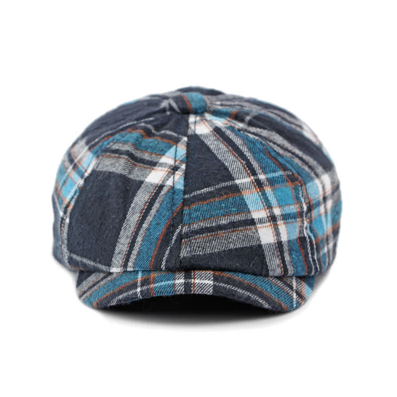 Classico cappello basco britannico elegante ottagonale a quadri - image 10