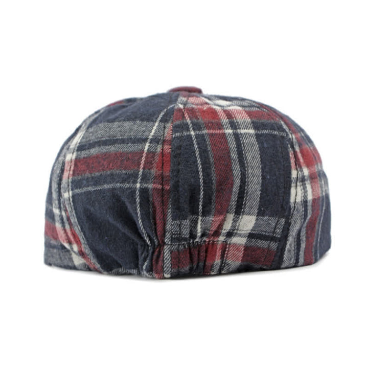 Classico cappello basco britannico elegante ottagonale a quadri - image 5