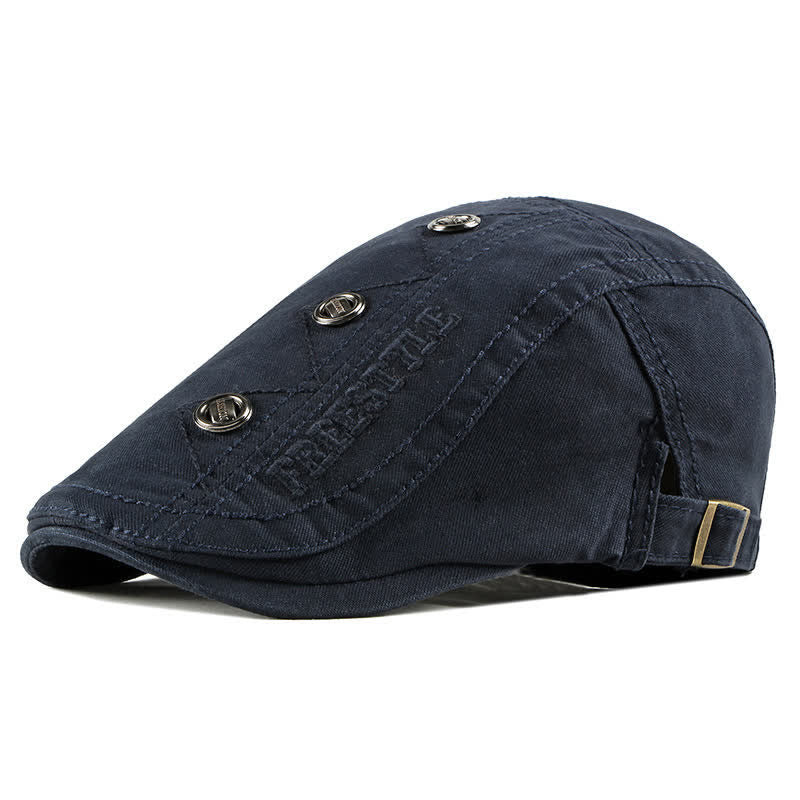 Cappello basco piatto con decorazioni punk rivetto - Marina Militare - Regolabile (21 5/8"-23 5/8") - image 3