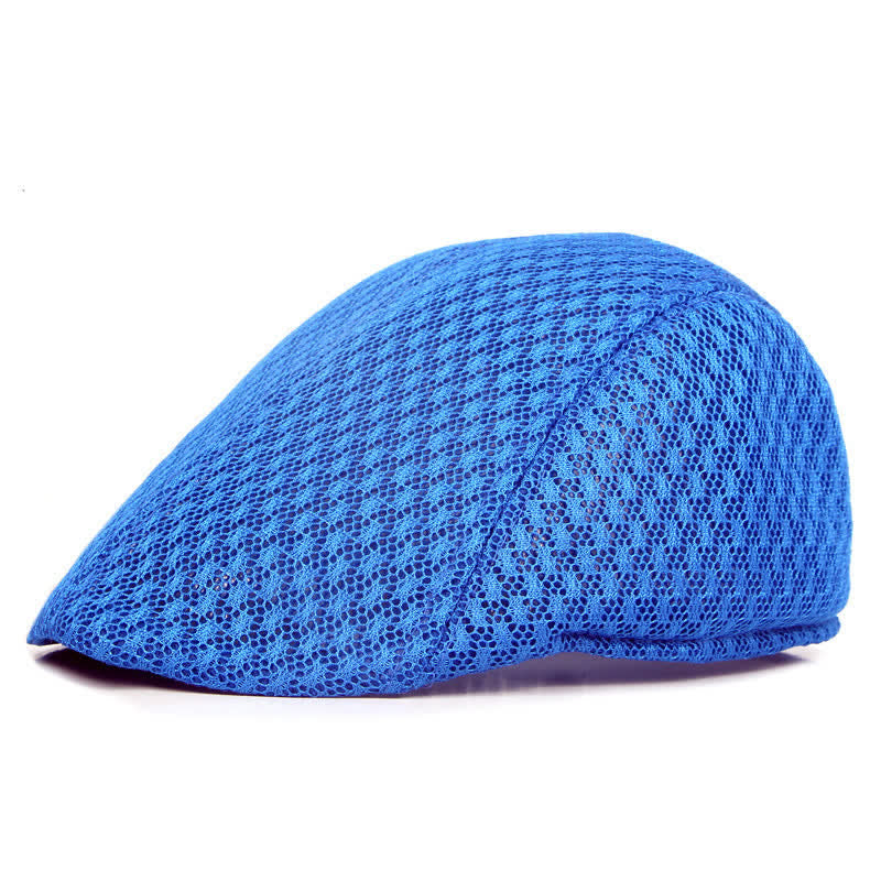 Cappello basco piatto estivo in maglia tinta unita - Reale - Misura M (22"-22 7/8") - image 5