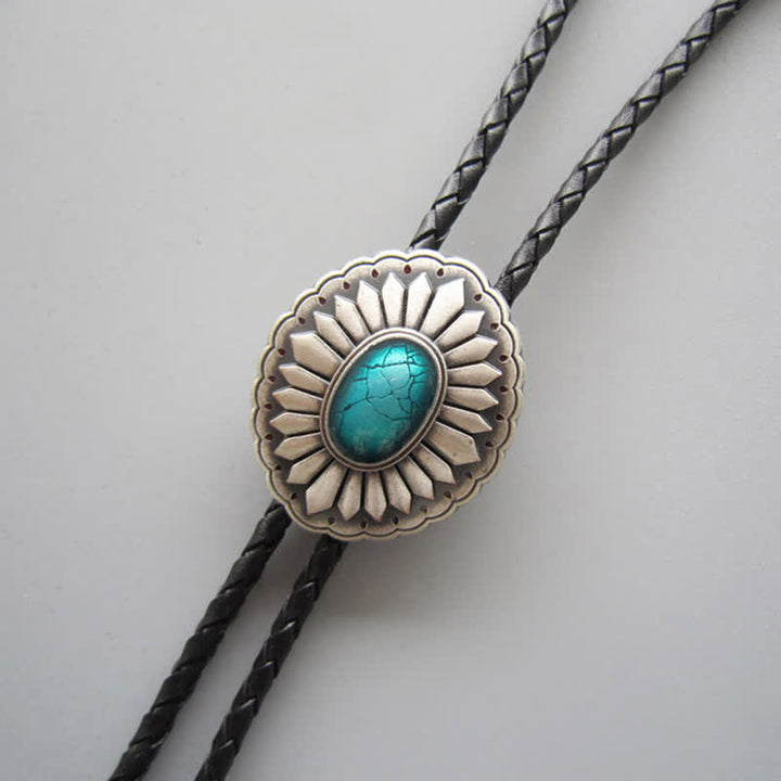 Cravatta Bolo con accessorio Western Turchese Sunburst - image 4