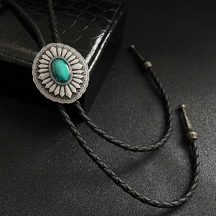 Cravatta Bolo con accessorio Western Turchese Sunburst - image 5