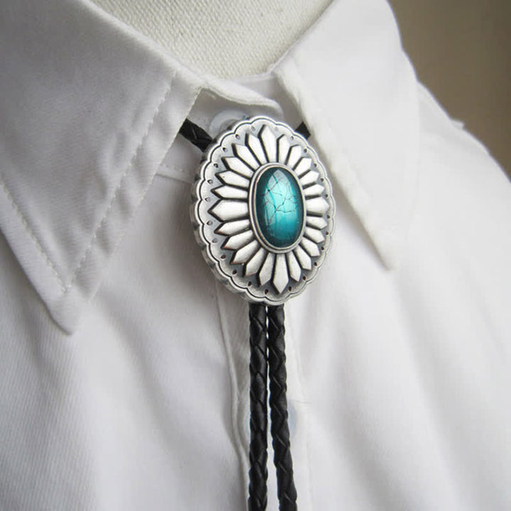 Cravatta Bolo con accessorio Western Turchese Sunburst - image 2
