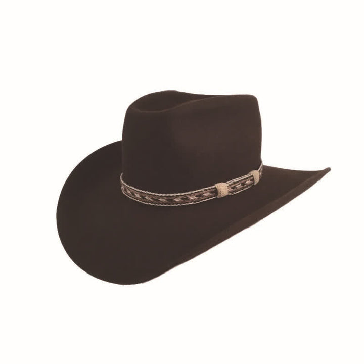 Cappello da cowboy in lana a tesa larga classico occidentale - image 3