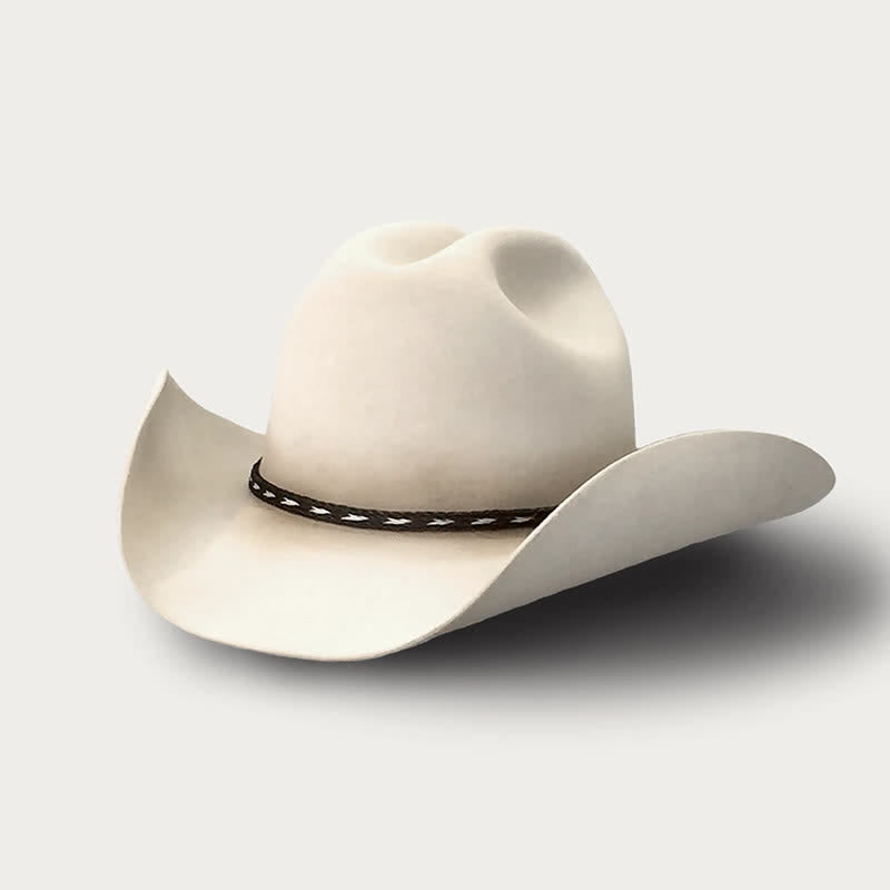 Cappello da cowboy in lana a tesa larga classico occidentale - image 1