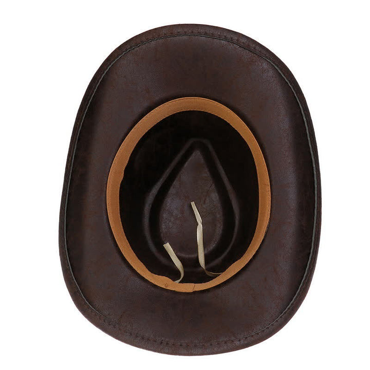 Cappello da cowboy vintage in similpelle Longhorn Bull - image 5
