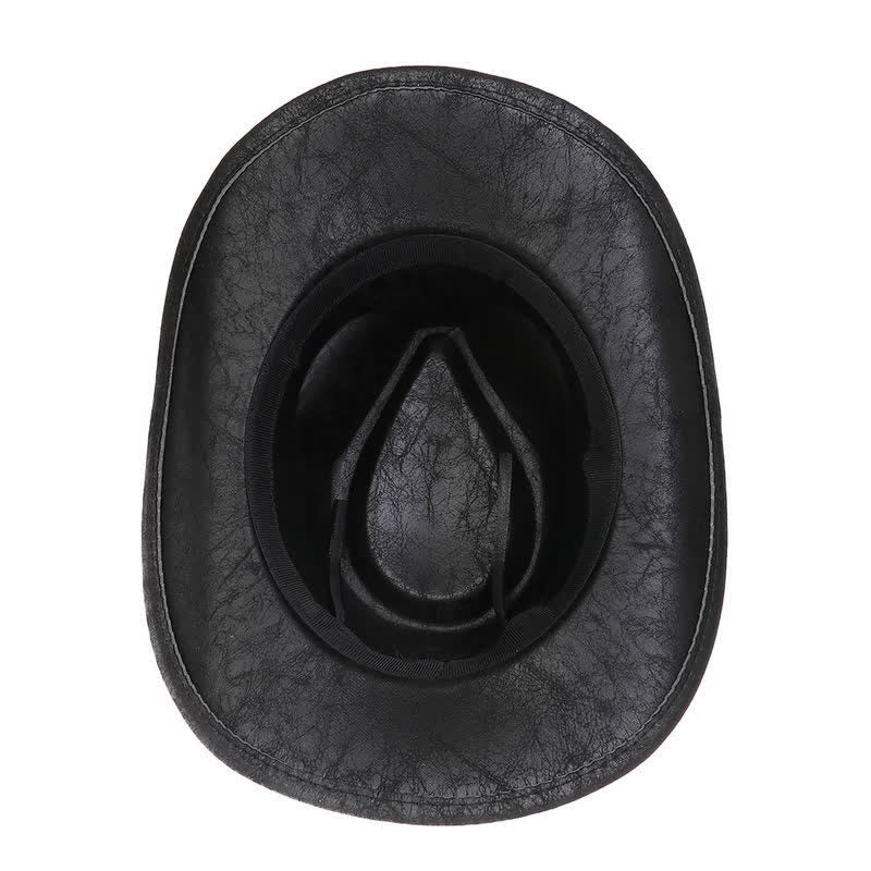 Cappello da cowboy vintage in similpelle Longhorn Bull - image 8