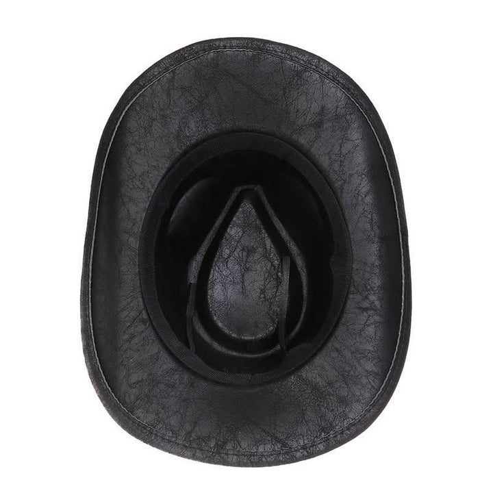 Cappello da cowboy vintage in similpelle Longhorn Bull - image 8