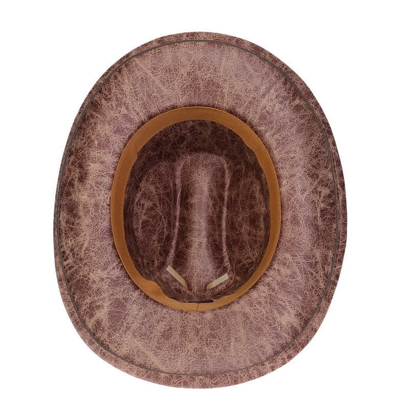 Cappello da cowboy vintage in similpelle Longhorn Bull - image 22