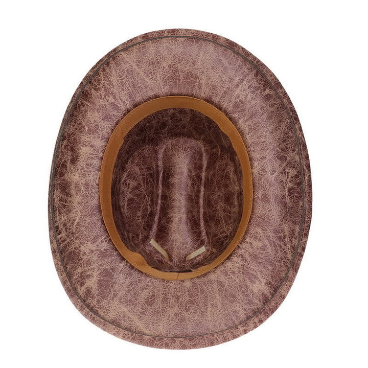Cappello da cowboy vintage in similpelle Longhorn Bull - image 22