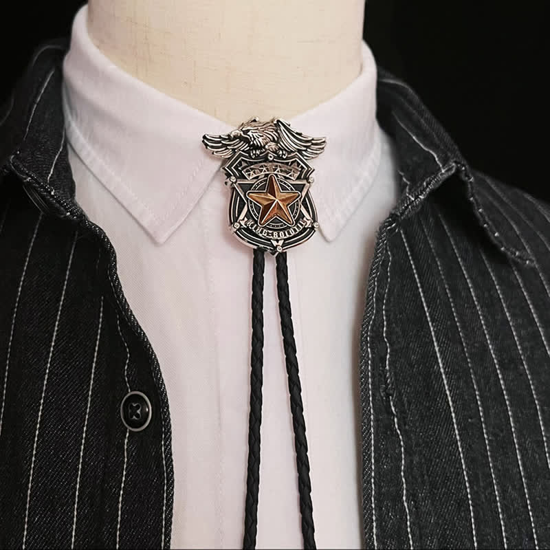 Cravatta Bolo personalizzata Eagle & Star Western - Stile n. 1 - image 0