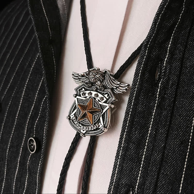 Cravatta Bolo personalizzata Eagle & Star Western - image 1